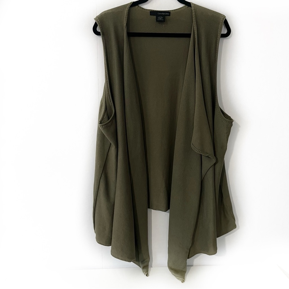 Calvin Klein Women’s Draped Cardigan Sz 2X